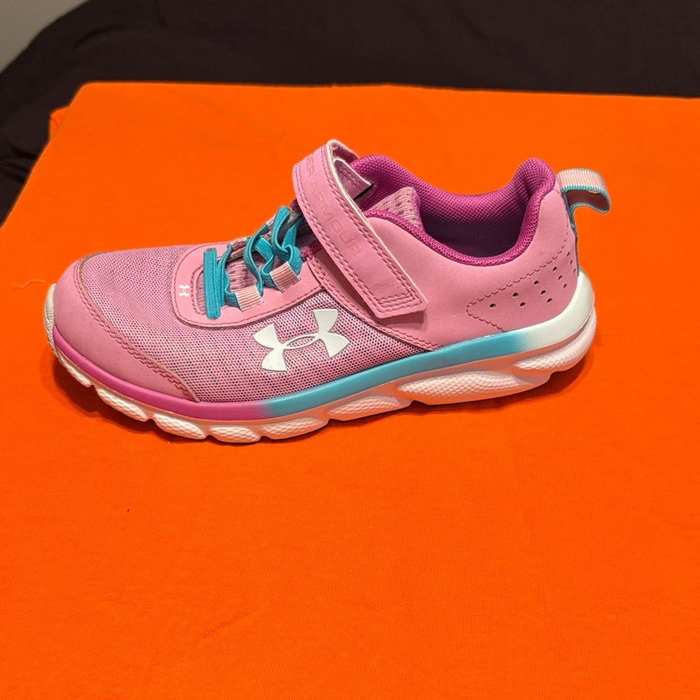 Under Armour Kids Pink and Teal Athletic Sneaker